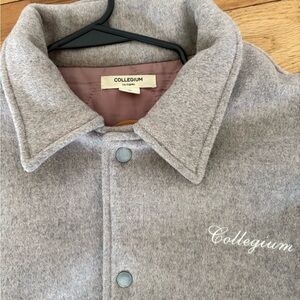 Collegium Light Gray Men's Shirt Jacket